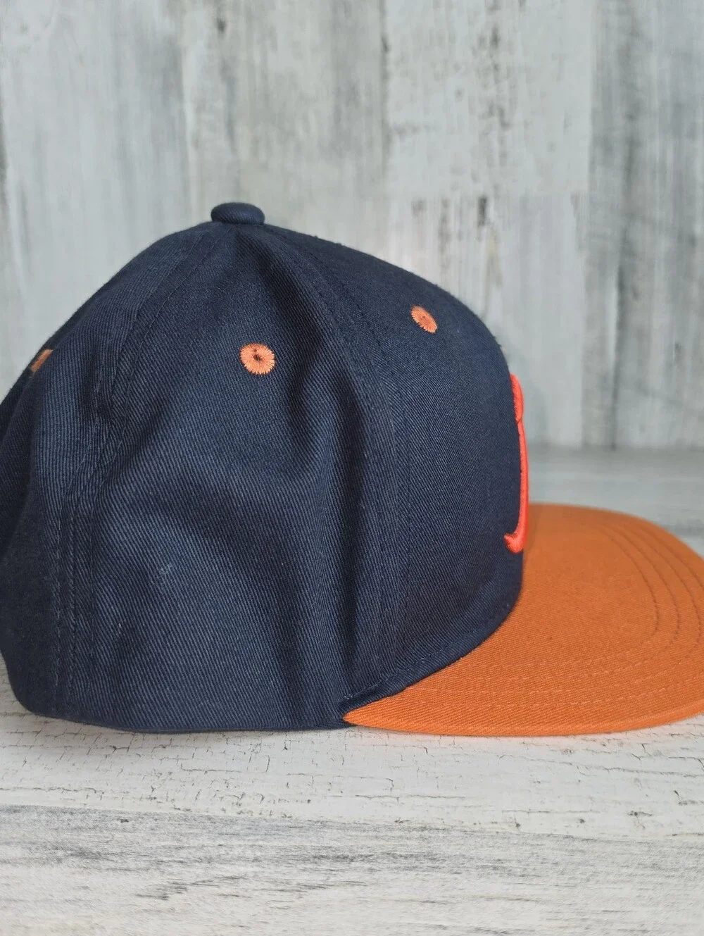 Chicago Bears Kids Snapback Hat NFL Navy Orange Retro B Pennant Football Cap